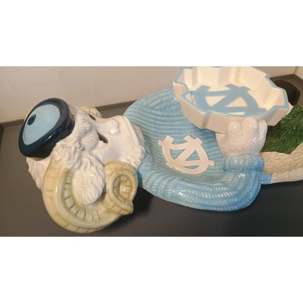 Slavic Treasures UNC Tar Heels Rameses Chip Dip Server  2003 Excellent  *Rare*